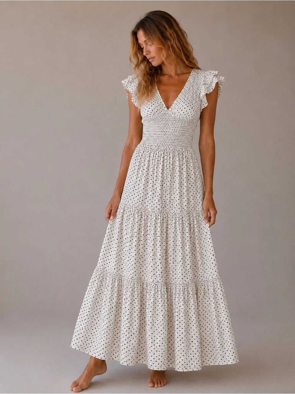 christy dawn dresses The Dress Petites line dry Ethically made in India Charlie is 58 wearing the Small The Inez Dress | Bleu